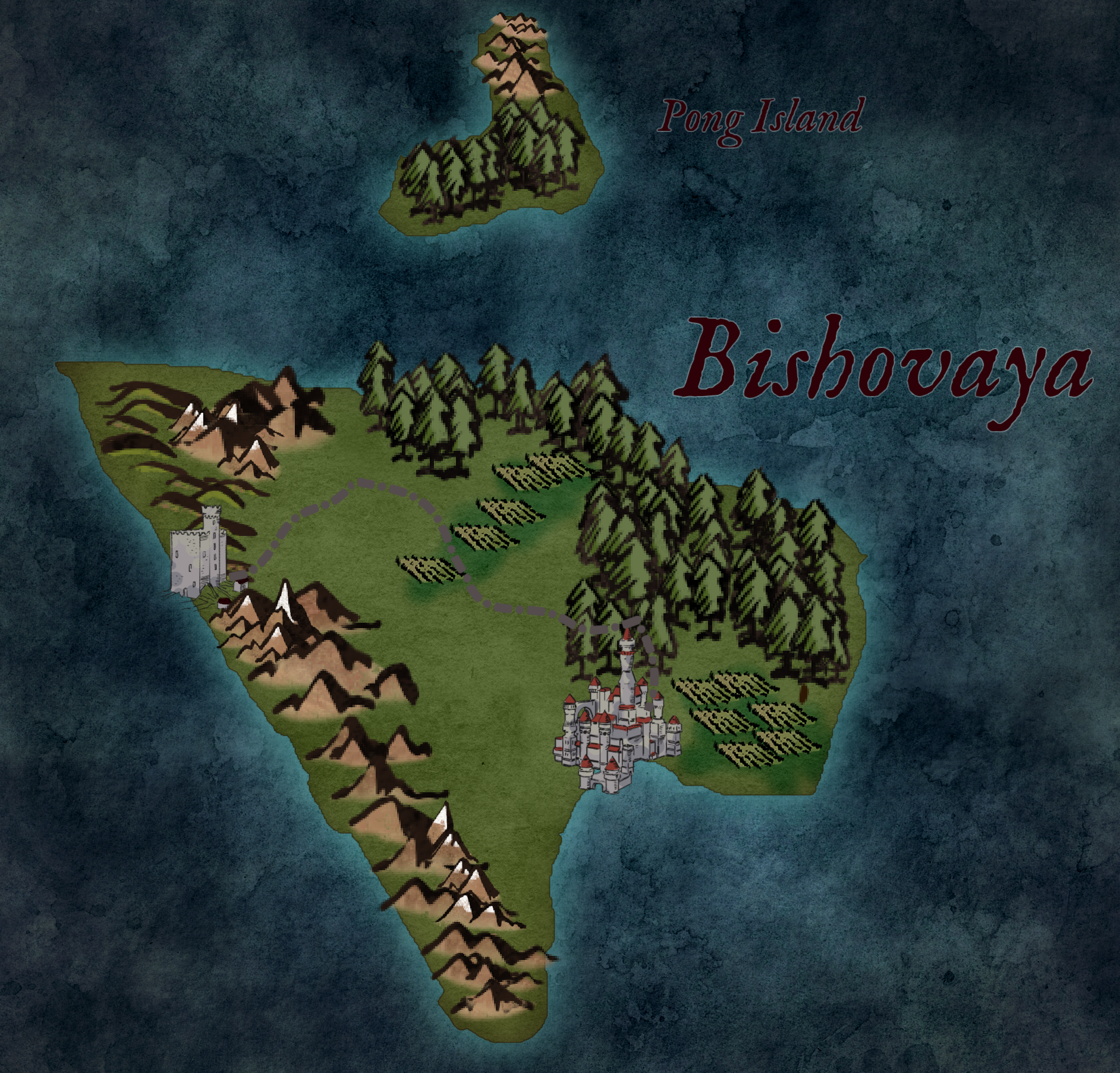 A map of Bishovaya