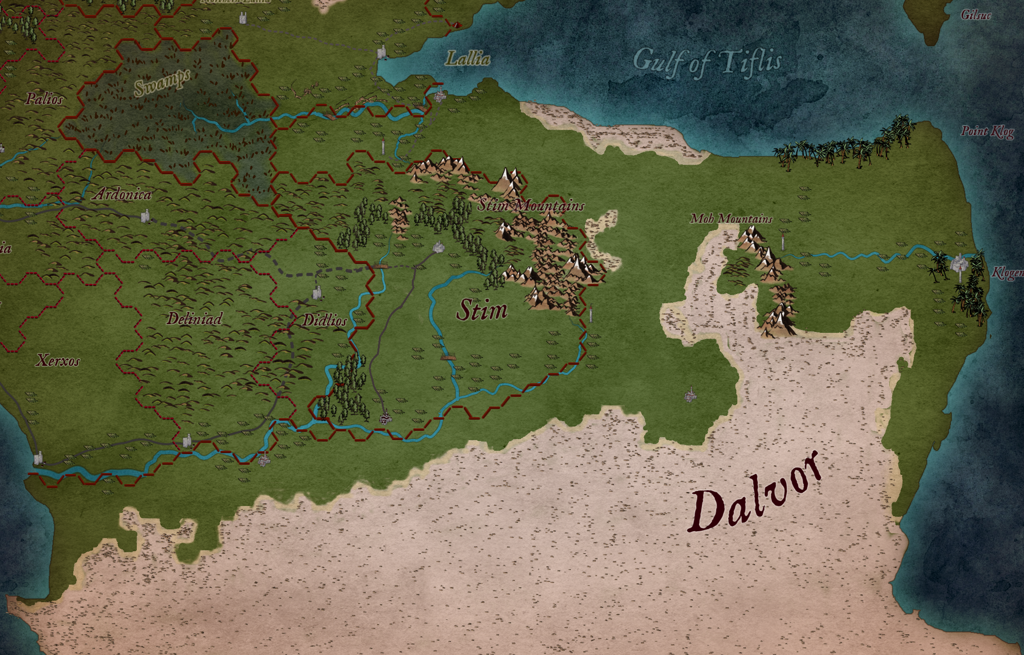 Map of Dalvor